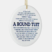 Een ronde set keramisch ornament (Rechts)