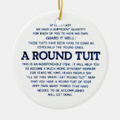 Een ronde set keramisch ornament (Voorkant)