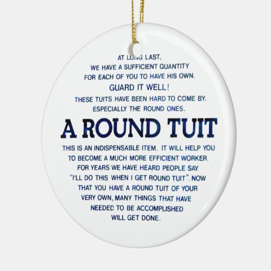 Een ronde set keramisch ornament (Links)