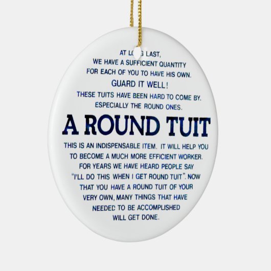 Een ronde set keramisch ornament (Rechts)