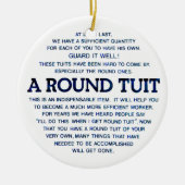 Een ronde set keramisch ornament (Voorkant)