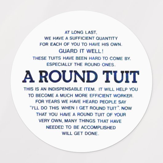 Een ronde set labels (Design 2)