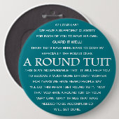 Een ronde set ronde button 6,0 cm (Voorkant /achterkant)