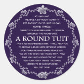 Een ronde set ronde sticker (Voorkant)