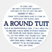 Een ronde set ronde sticker (Voorkant)