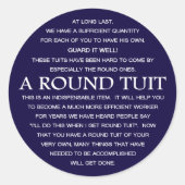 Een ronde set ronde sticker (Voorkant)