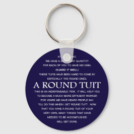 Een ronde set sleutelhanger