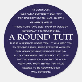 Een ronde set sticker