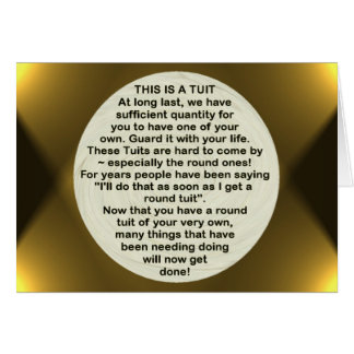 Een ronde tuit ~-kaart