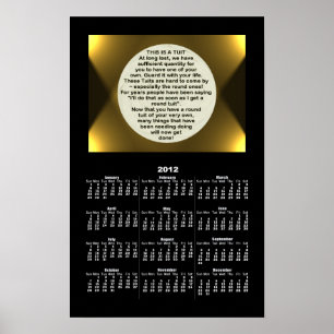 Een Ronde Tuit kalender ~ afdrukken Poster