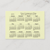 Een Ronde Tuit-kalender ~ Chubby Biz-kaart Visitekaartje (Achterkant)