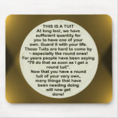 Een ronde Tuit ~ mousepad Muismat (Voorkant)