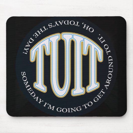 EEN Ronde TUIT Muismat (Voorkant)