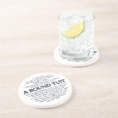 Een Ronde Tuit! Zandsteen Onderzetter (Zijkant)