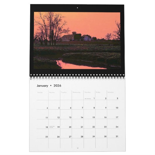 Een rondje in Amish Country Agenda Kalender (Jan 2026)
