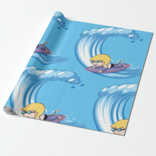 Een rondje rondrennen cadeaupapier (Uitgerold)