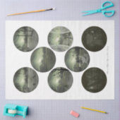 Een rondom Gotisch ontwerp uit de Halloween-reeks  Tissuepapier (Craft)