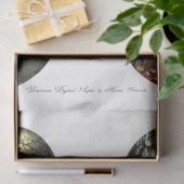 Een rondom ontwerp van de Gothische Halloween-reek Tissuepapier (Geschenk)