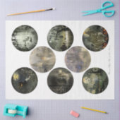 Een rondom ontwerp van de Gothische Halloween-reek Tissuepapier (Craft)