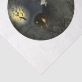Een rondom ontwerp van de Gothische Halloween-reek Tissuepapier (Detail)