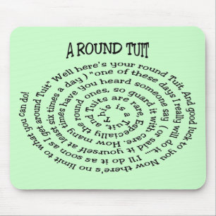 Een rondreis groene Mousepad Muismat