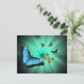 Een rondweg van Butterflys Briefkaart (Staand voorkant)