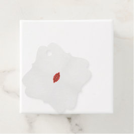 Een rood en bruin ontwerp op een witte achtergrond bedankjes labels