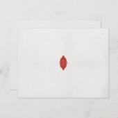 Een rood en bruin ontwerp op een witte achtergrond briefkaart (Voorkant / Achterkant)