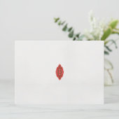 Een rood en bruin ontwerp op een witte achtergrond save the date (Staand voorkant)