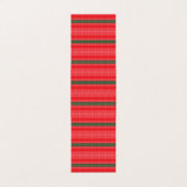 Een rood en groen gestreepte achtergrond visitekaartje (Buitenkant ongevouwen)