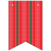 Een rood en groen gestreepte achtergrond vlaggetjes (Tweede vlag)