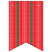 Een rood en groen gestreepte achtergrond vlaggetjes (Eerste vlag)