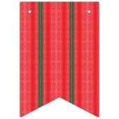 Een rood en groen gestreepte achtergrond vlaggetjes (Derde vlag)