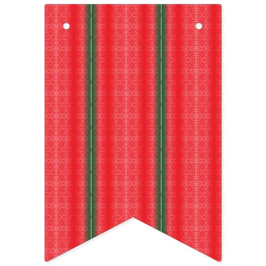 Een rood en groen gestreepte achtergrond vlaggetjes (Derde vlag)