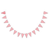 Een rood en roze geometrisch patroon met interlo vlaggetjes (Alle)