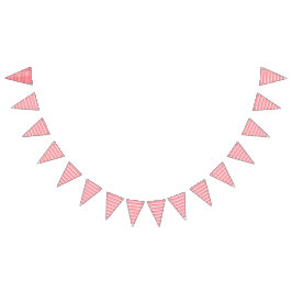 Een rood en roze geometrisch patroon met interlo vlaggetjes