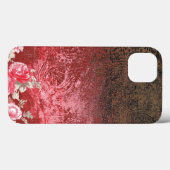 een rood en zwart schilderij met een rode achtergr Case-Mate iPhone case (Achterkant (horizontaal))