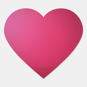 Een rood hart sticker