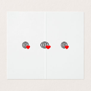 Een rood hart-symbool gemaakt met vloeiende, dikke kaart