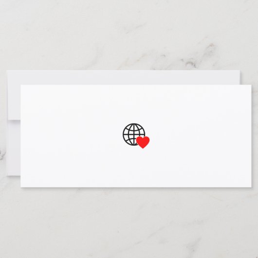 Een rood hartsymbool gemaakt met vloeiende, dikke  (Voorkant)