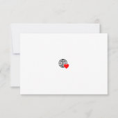 Een rood hartsymbool gemaakt met vloeiende, dikke  (Voorkant)