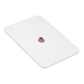 Een rood hartsymbool gemaakt met vloeiende, gedurf magneet (Rechterzijde)