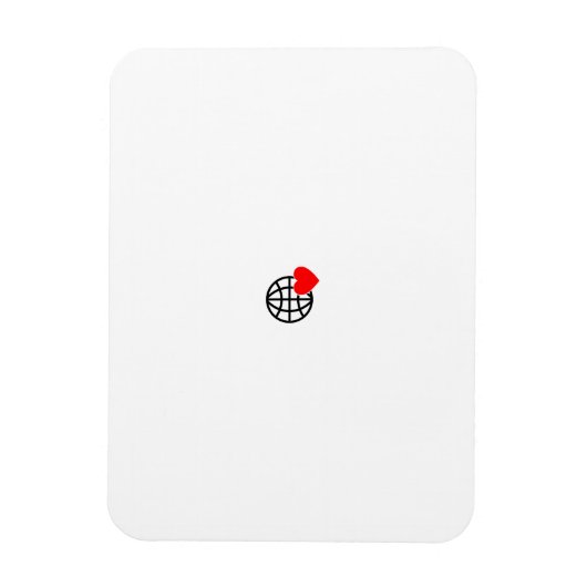 Een rood hartsymbool gemaakt met vloeiende, gedurf magneet (Verticaal)