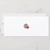 Een rood hartsymbool gemaakt met vloeiende, vette (Achterkant)