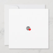 Een rood hartsymbool gemaakt met vloeiende, vette  kaart (Voorkant)