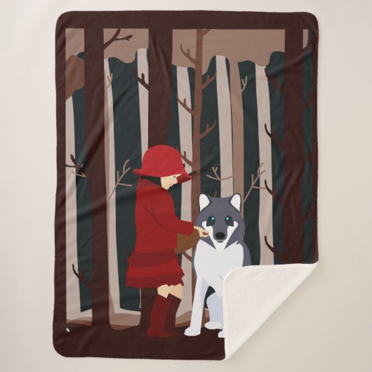 Een rood pet maakt vrienden sherpa deken (Voorkant)