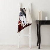 Een rood pet maakt vrienden sherpa deken (In situ)