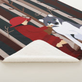 Een rood pet maakt vrienden sherpa deken (3/4)