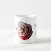 Een rood Roze Robert Burns gedicht Koffiemok (Center)
