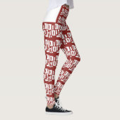 Een rood tapijt met een getextureerd patroon is ve leggings (Rechts)
